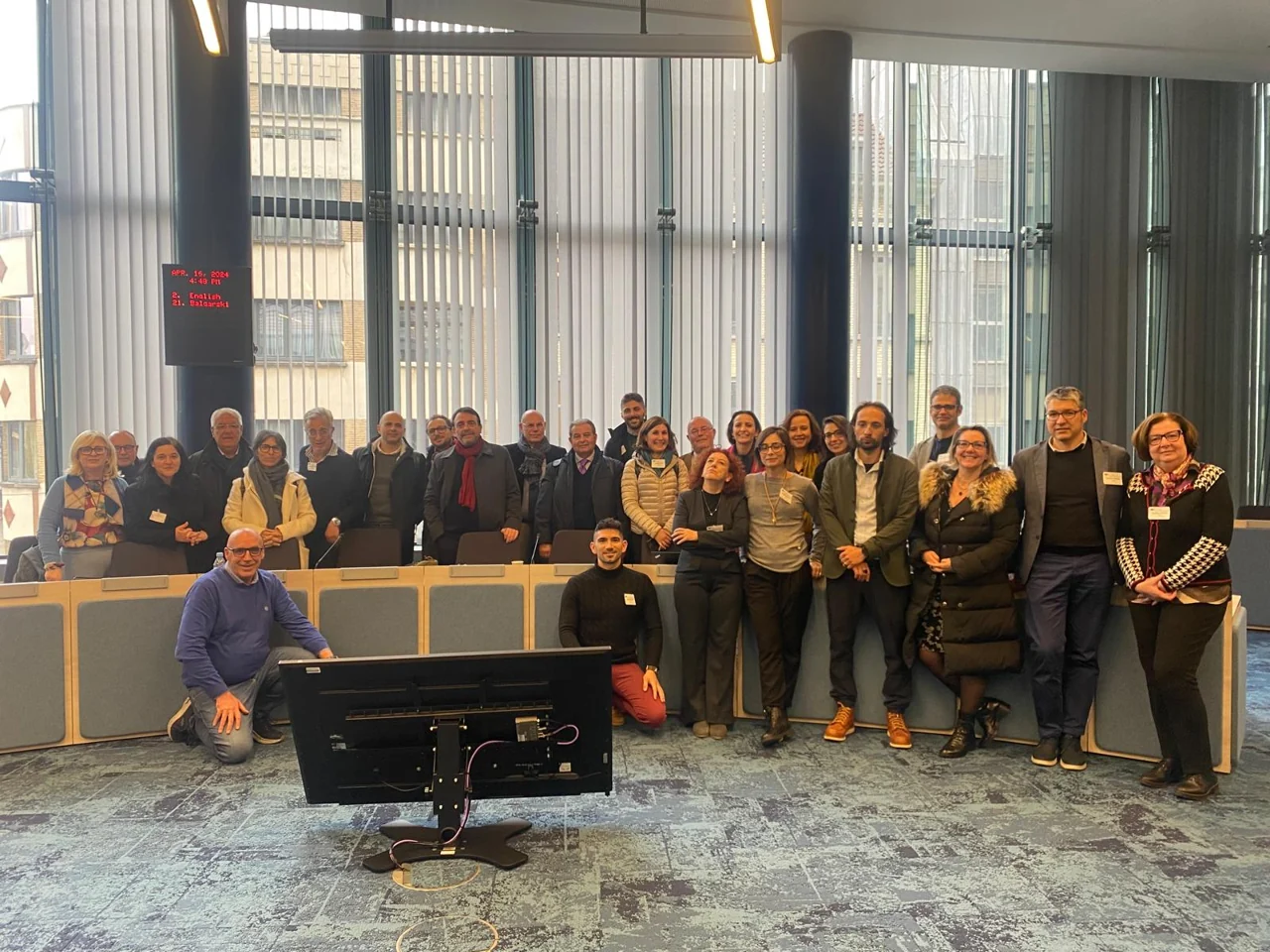 Delegazione del CAL Sardegna con Focus Europe alla Commissione europea, aprile 2024