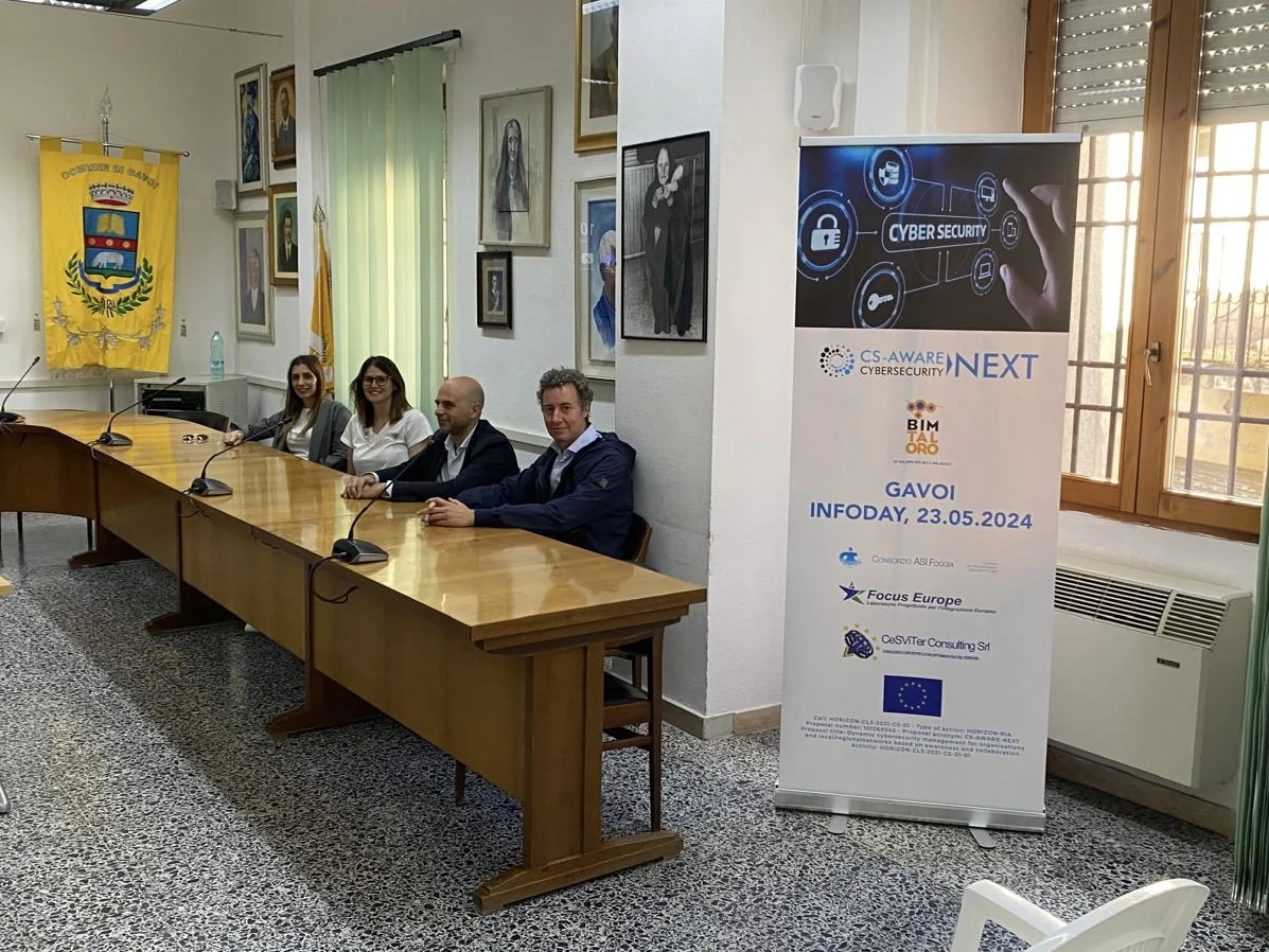 Incontro sulla cybersecurity per gli enti locali a Gavoi, maggio 2024